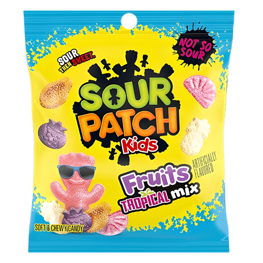 Sour Patch Kids Fruit Tropical Mix Peg Bag USA (12x87g)