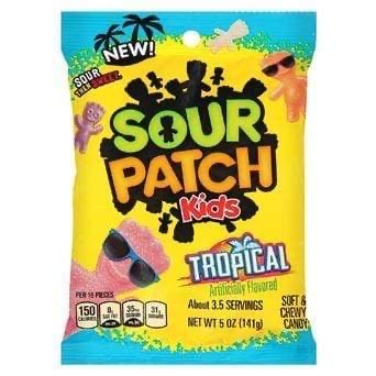 Sour Patch Kids Tropical Candy Peg Bag (12x102g)
