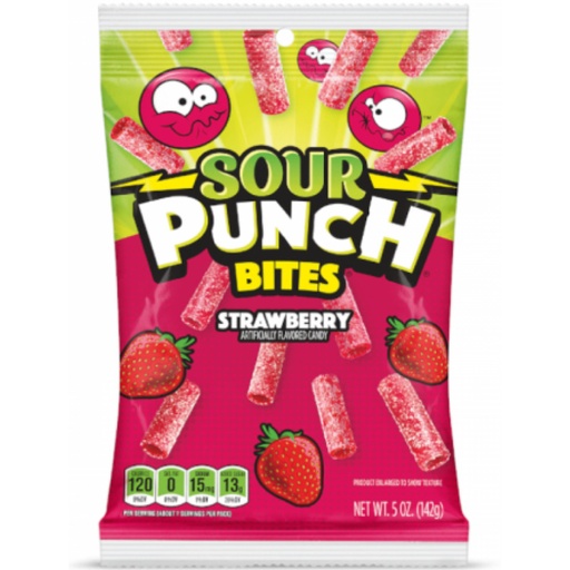 Sour Punch Strawberry Bites Peg (12x142g)