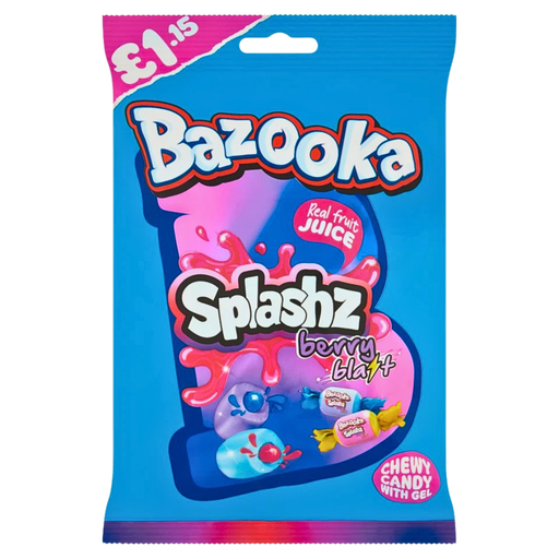 Bazooka Splashz Berry Blast Flavour (12x120g) (PMP £1.15)