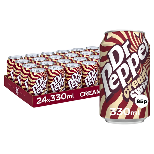 Dr Pepper Cream Swirl PMP 85p (24 x 330ml)