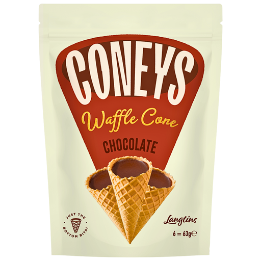Coneys Waffle Chocolate Cone Flavour (12 x 63g)