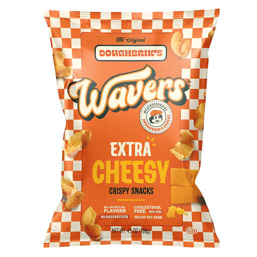 Doughbrik’s Wavers Extra Cheesy Snacks USA (12x126g)