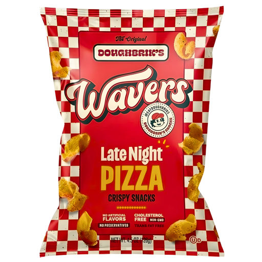 Doughbrik’s Wavers Pizza Crispy Snacks USA (12x126g)