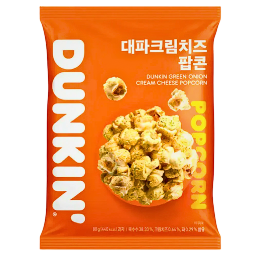Dunkin Green Onion Cream Cheese Popcorn Korea (20 x 80g)