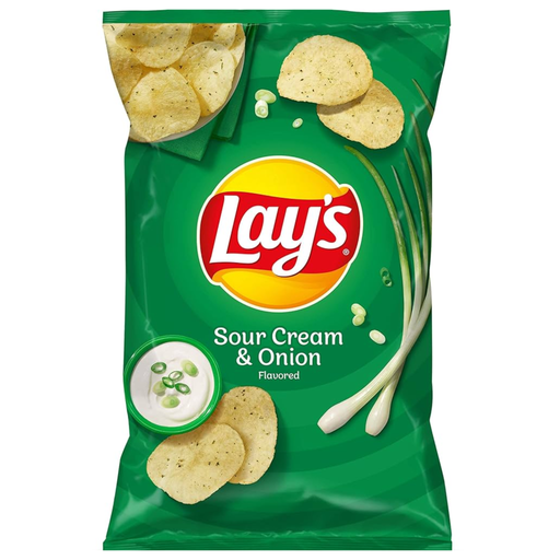 Lays Sour Cream & Onion Potato Chips USA (32 x 42g)